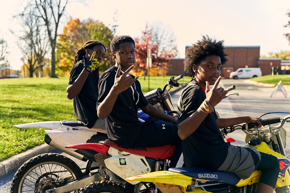 boys on dirt bikes