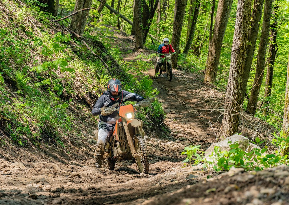 riding at Hatfield-McCoy Trail system