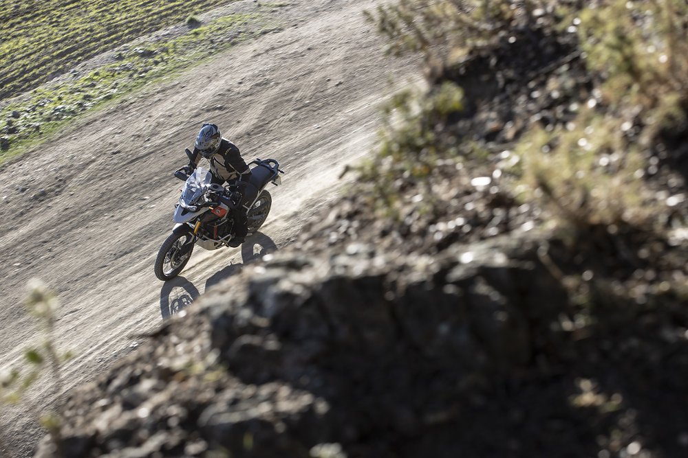 overhead view of the Triumph Tiger 900 Rally Pro off-road